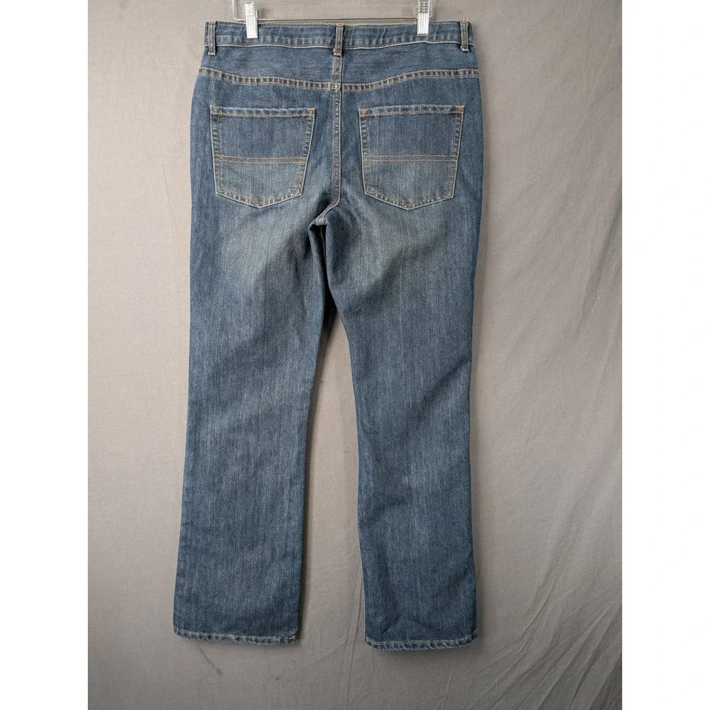 The Children's Place Boys Bootcut Jeans Blue Husky Size 16 Denim Pants 5915